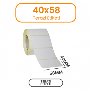 40×58 Terazi Etiketi