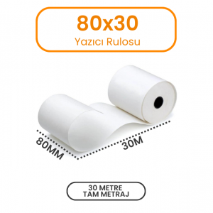 80×30 Termal Yazıcı Rulosu